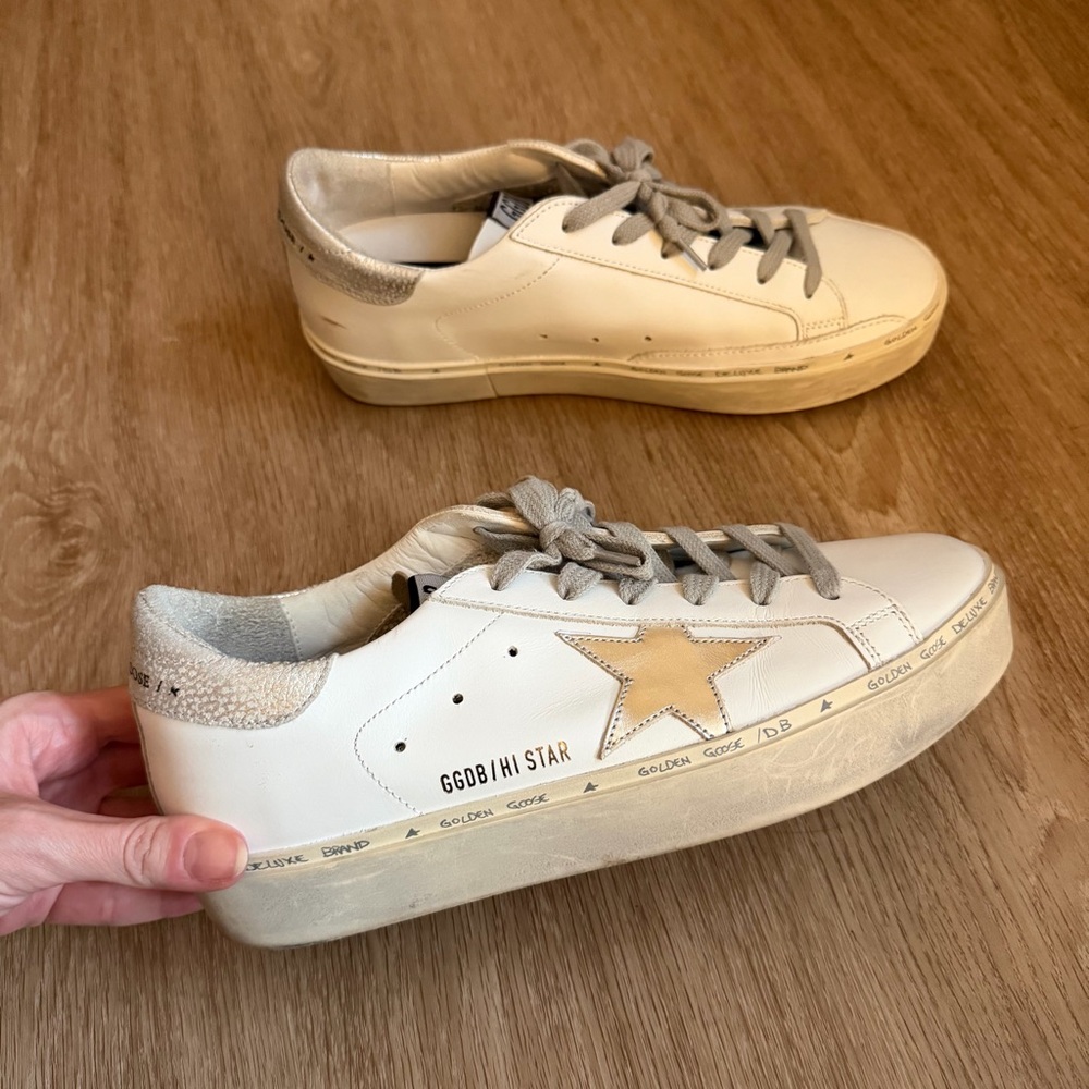 EUC Golden Goose hi-star sneakers 9 - Picture 5 of 8